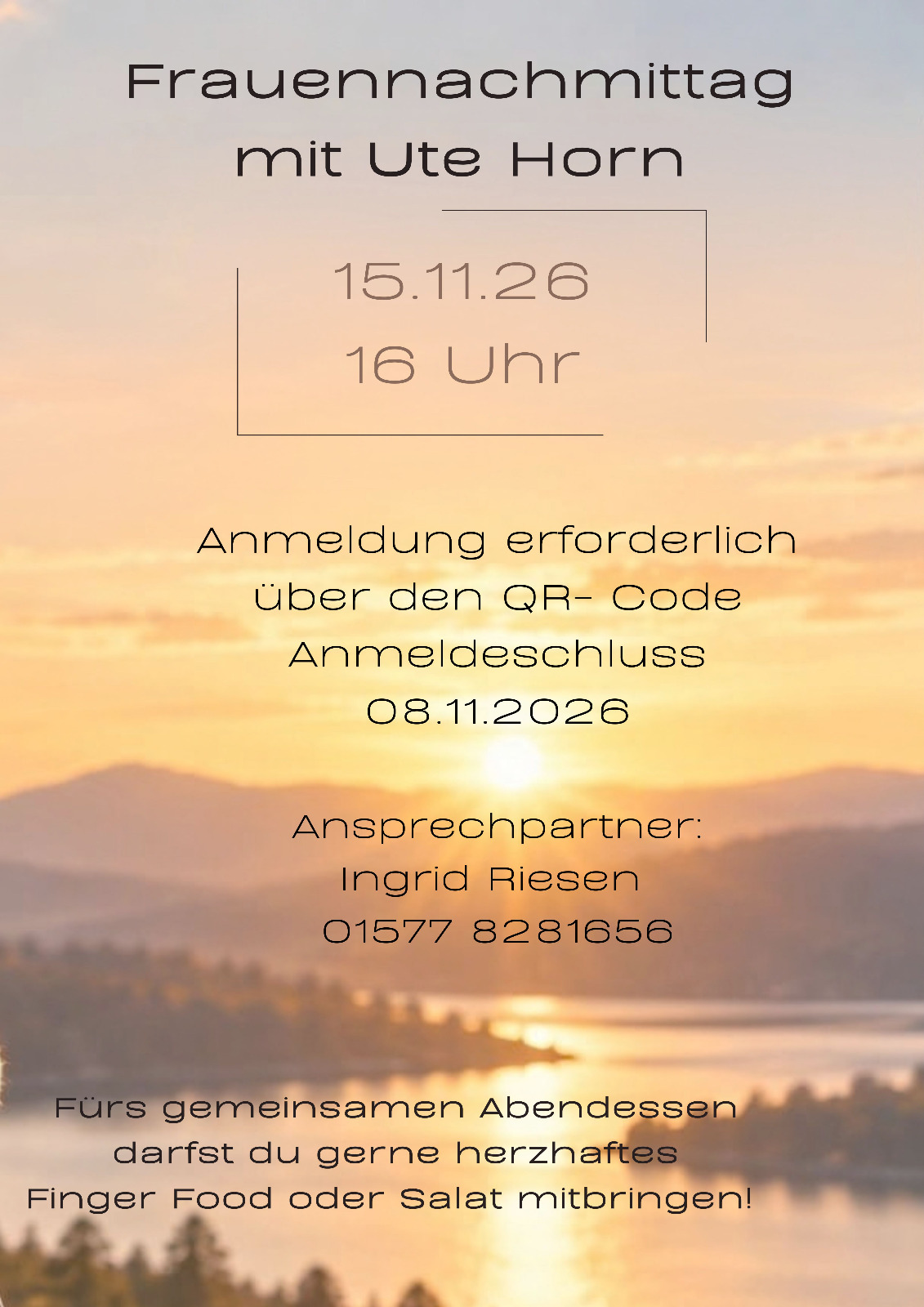 Frauennachmittag Flyer Frauennachmittag Flyer Seite 2